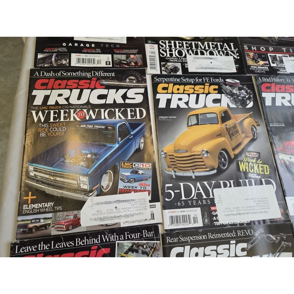 Classic Trucks Magazine Lot Of 12 Car Good Condition Supercharged Hot Rod
